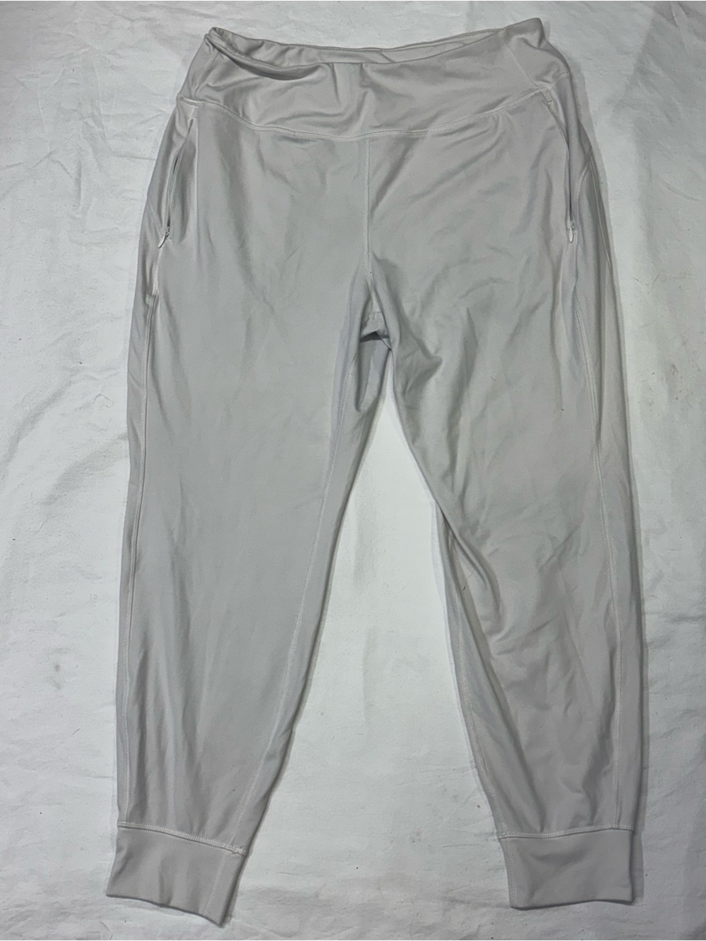90 Degree By Reflex Light Gray Track Joggers